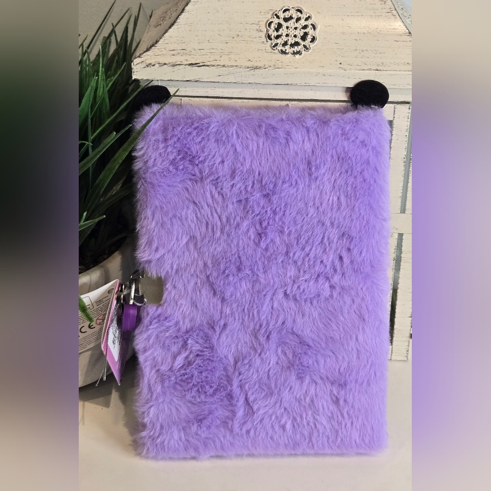Kuromi Purple Fluffy Notebook - Picture 2 of 4